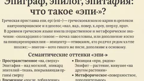 приставка эпи