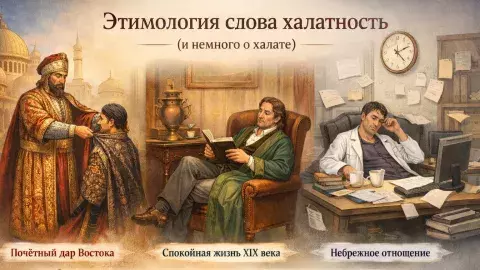 происхождение слова "халатность"