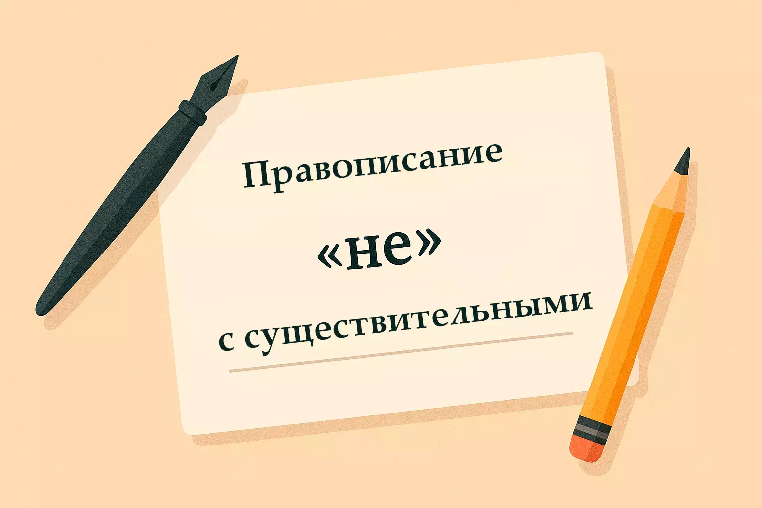 правописание "не" с существительными
