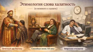 происхождение слова "халатность"